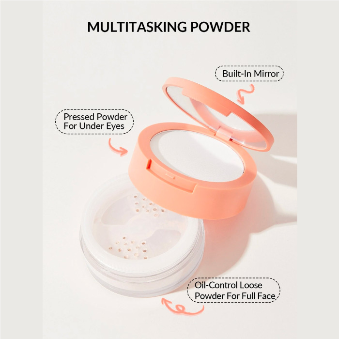 SHEGLAM INSTA-READY FACE & UNDER EYE SETTING POWDER DUO-TRANSLUCENT