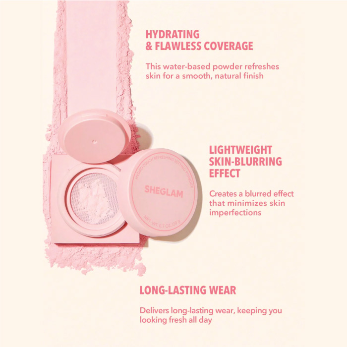 SHEGLAM HYDRO-TOUCH REFRESHING SETTING POWDER