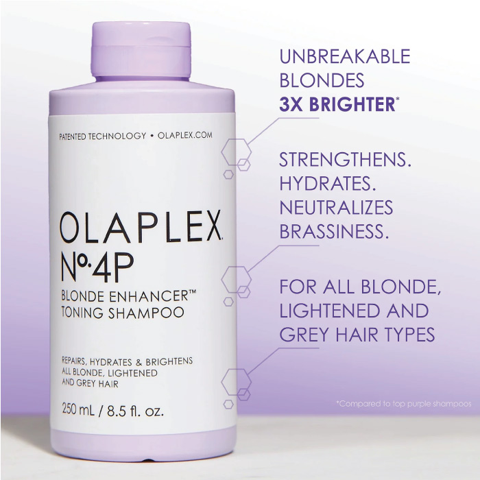 OLAPLEX Nº4P BLONDE ENHANCER TONING SHAMPOO 250ML