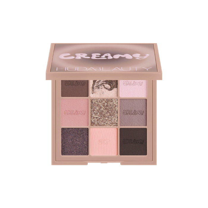 HUDA BEAUTY CREAMY OBSESSIONS EYESHADOW PALETTE - GREIGE