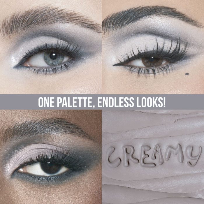 HUDA BEAUTY CREAMY OBSESSIONS EYESHADOW PALETTE - GREIGE