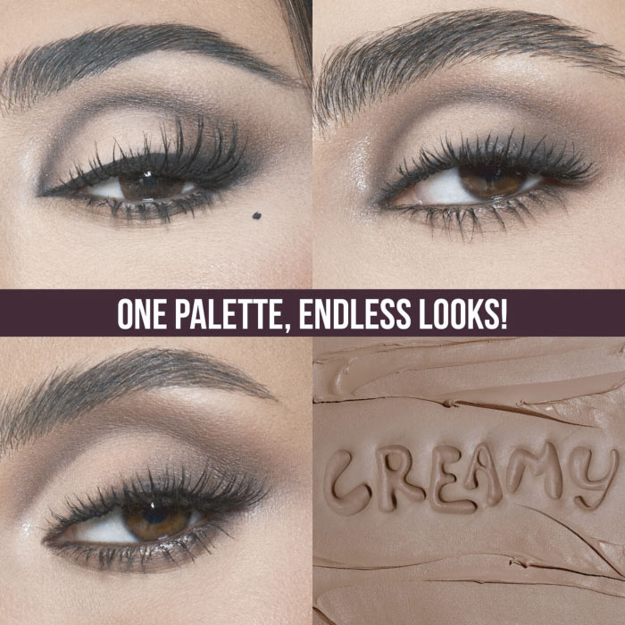 HUDA BEAUTY CREAMY OBSESSIONS EYESHADOW PALETTE - BROWN