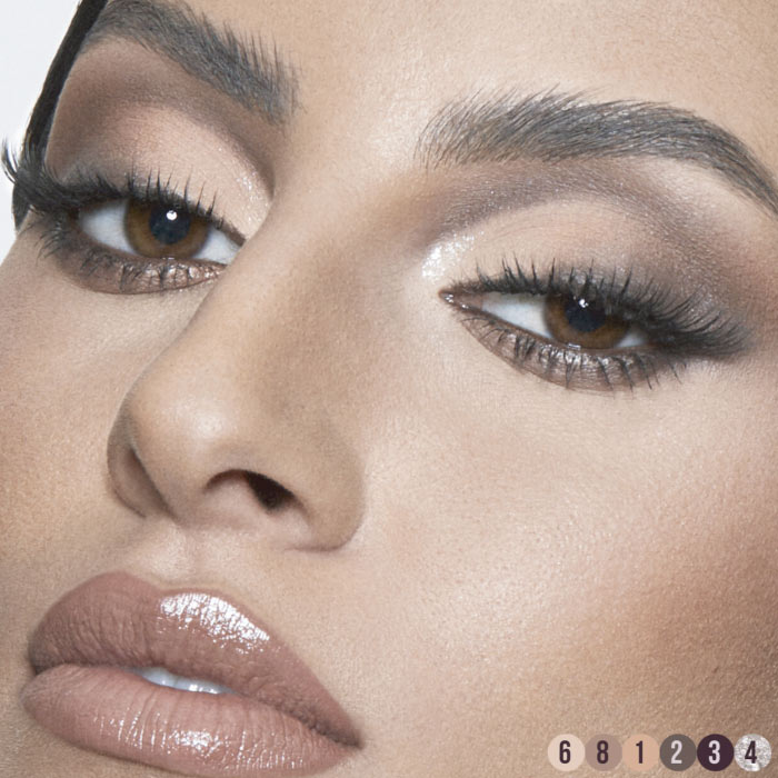 HUDA BEAUTY CREAMY OBSESSIONS EYESHADOW PALETTE - BROWN