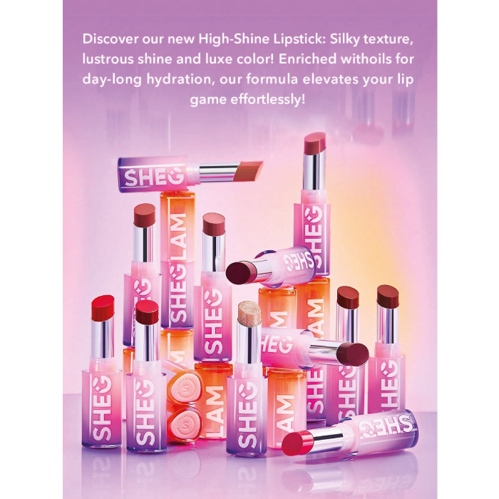 SHEGLAM MIRROR KISS HIGH-SHINE LIPSTICK