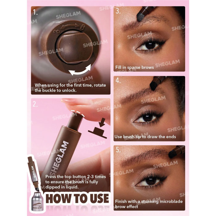 SHEGLAM BROW-FECTION ANGLED BRUSH & DIP