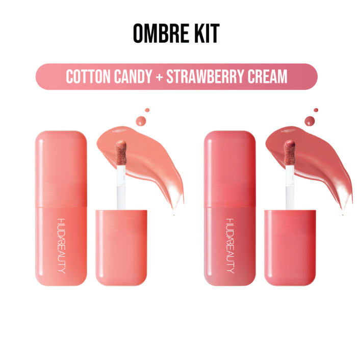 HUDA BEAUTY BLUSH FILTER OMBRE KIT: COTTON CANDY + STRAWBERRY CREAM