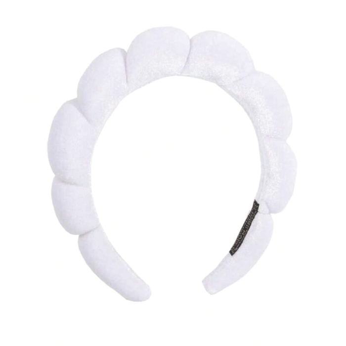 CLOUD VELVET HAIR BAND WHITE