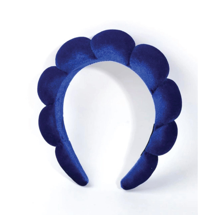 CLOUD VELVET HAIR BAND ROYAL BLUE