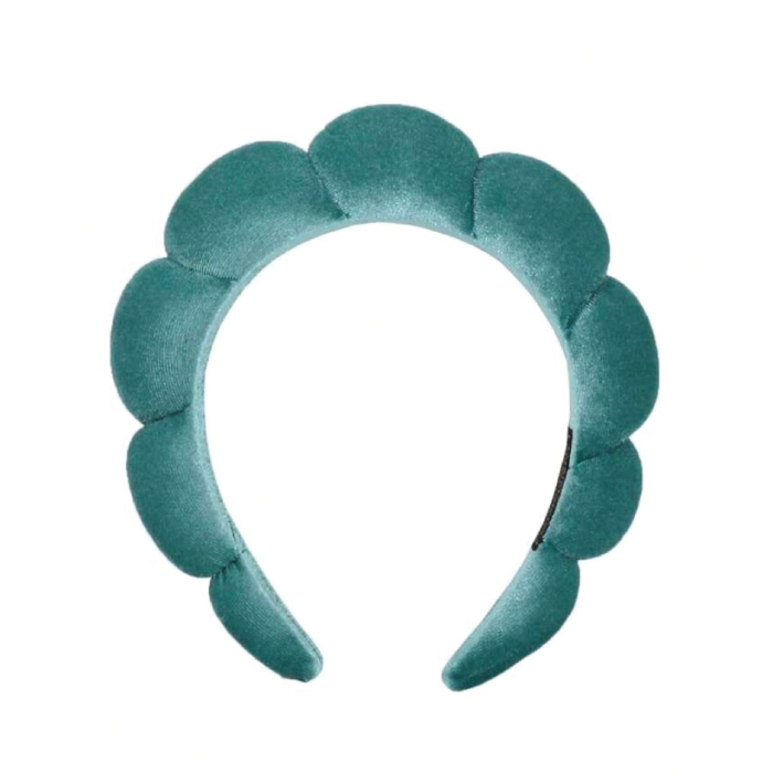 CLOUD VELVET HAIR BAND GREEN