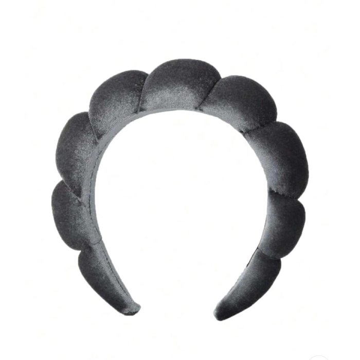 CLOUD VELVET HAIR BAND GREY