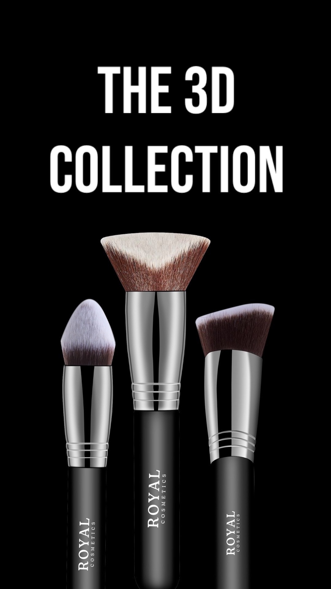 ROYAL COSMETICS 3D MAX FOUNDATION / CONTOUR KABUKI BRUSH