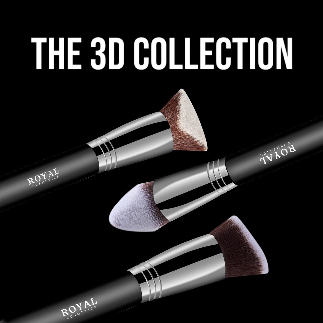 ROYAL COSMETICS 3D MAX FOUNDATION / CONTOUR KABUKI BRUSH