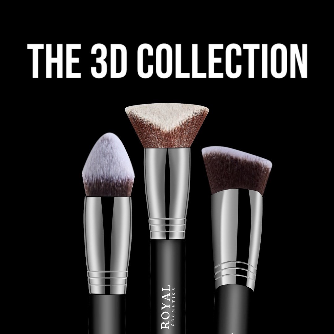 ROYAL COSMETICS 3D MAX FOUNDATION / CONTOUR KABUKI BRUSH