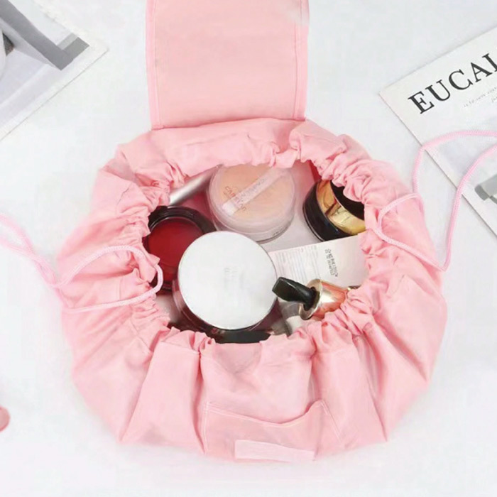 FLAT LAY BEAUTY BAG PINK