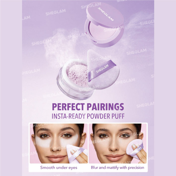 SHEGLAM INSTA-READY FACE & UNDER EYE SETTING POWDER DUO TARO