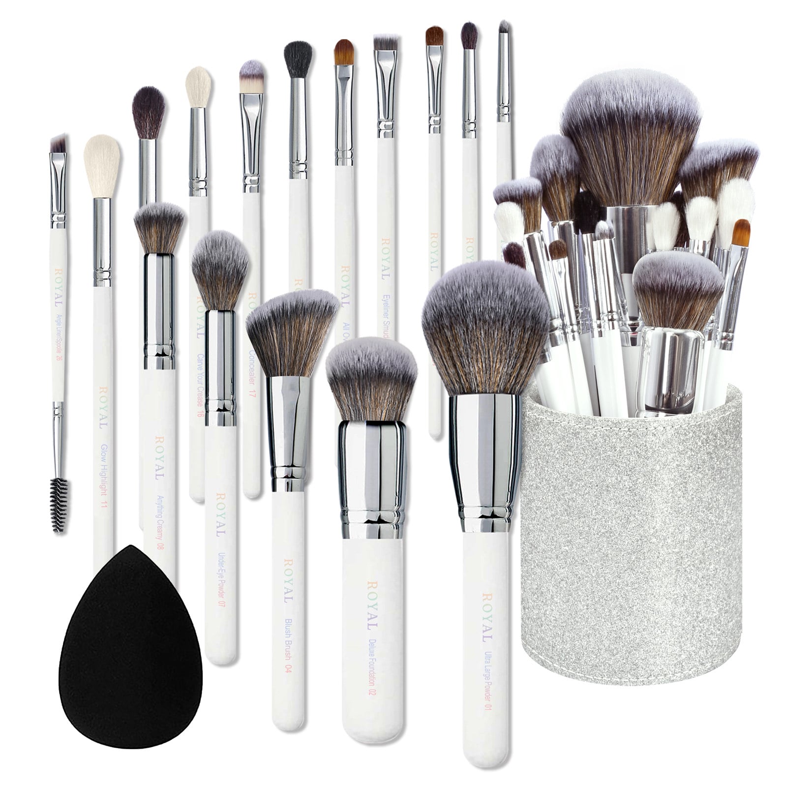 ROYAL COSMETICS THE MINI MASTER 16 PCS WITH HOLDER