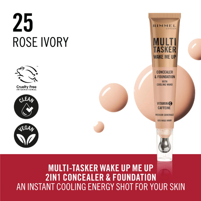 RIMMEL MULTI TASKER WAKE ME UP CONCEALER & FOUNDATION