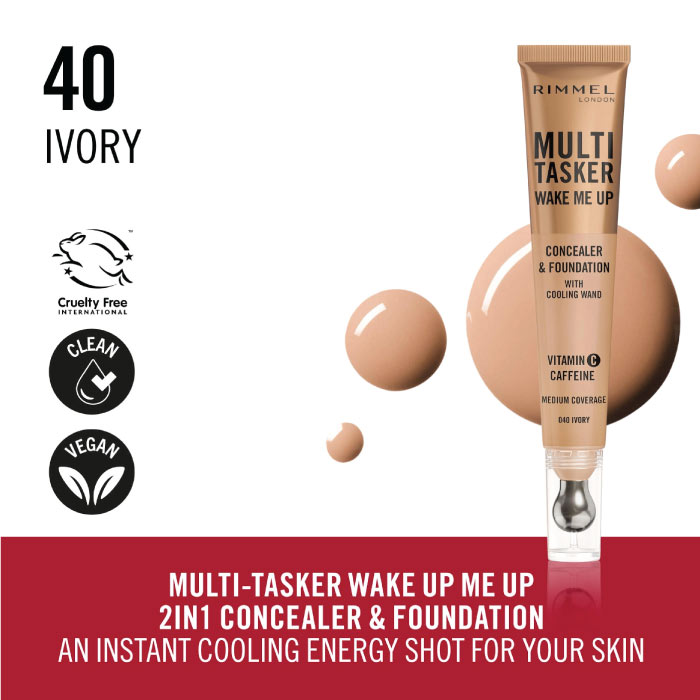 RIMMEL MULTI TASKER WAKE ME UP CONCEALER & FOUNDATION