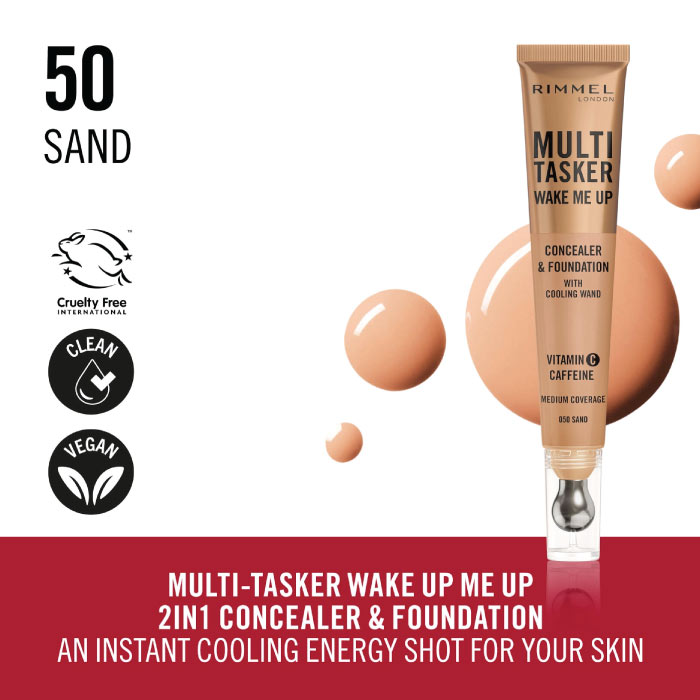 RIMMEL MULTI TASKER WAKE ME UP CONCEALER & FOUNDATION