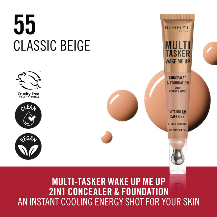 RIMMEL MULTI TASKER WAKE ME UP CONCEALER & FOUNDATION