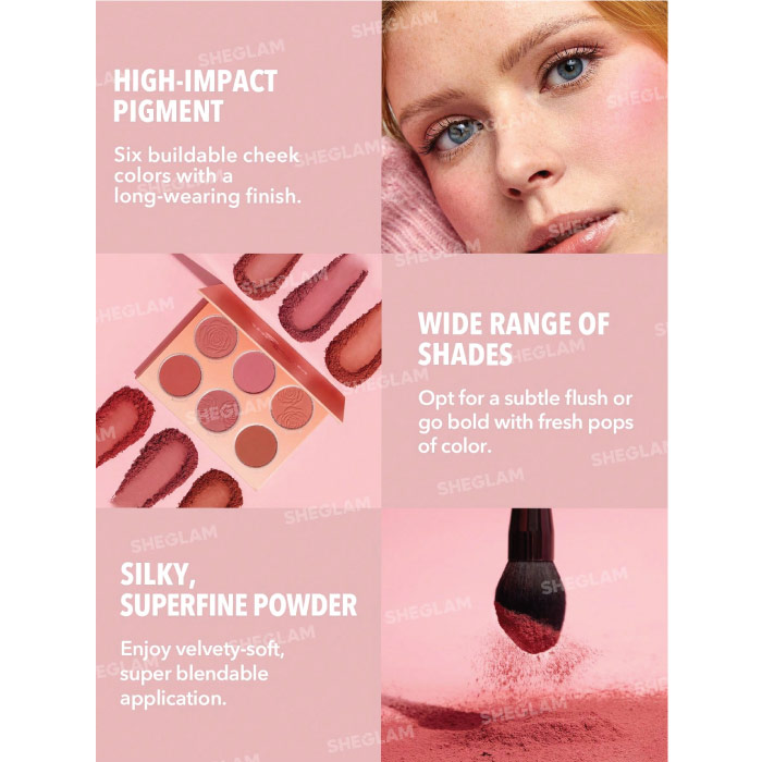 SHEGLAM FLORAL FLUSH BLUSH PALETTE MULTICOLOR