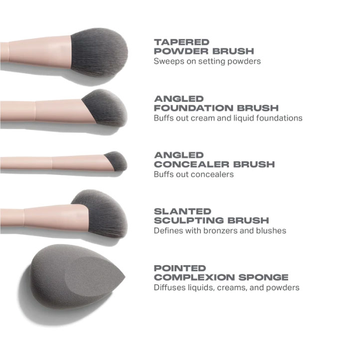 MORPHE FACE SHAPING ESSENTIALS BAMBOO & CHARCOAL INFUSED FACE BRUSH SET