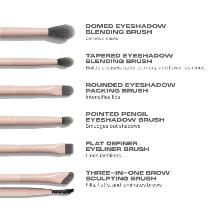 MORPHE EYE SHAPING ESSENTIALS BAMBOO & CHARCOAL INFUSED BRUSH SET