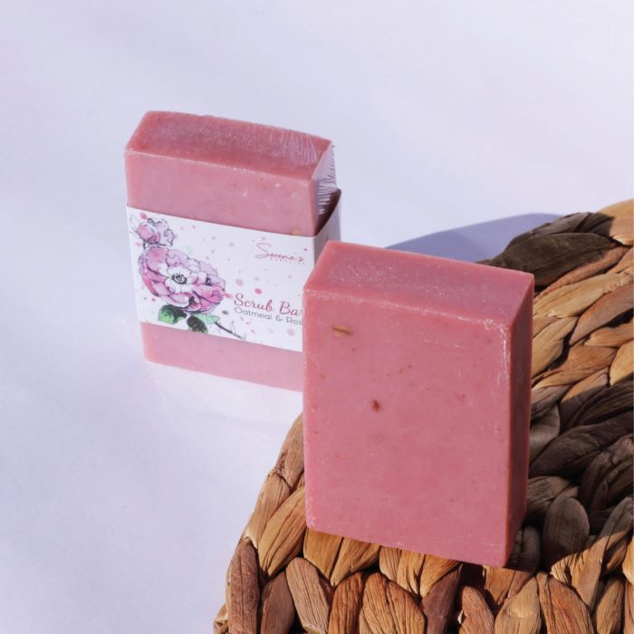 SERENA'S BODYLINE ROSE MUSK BODY SCRUB BAR