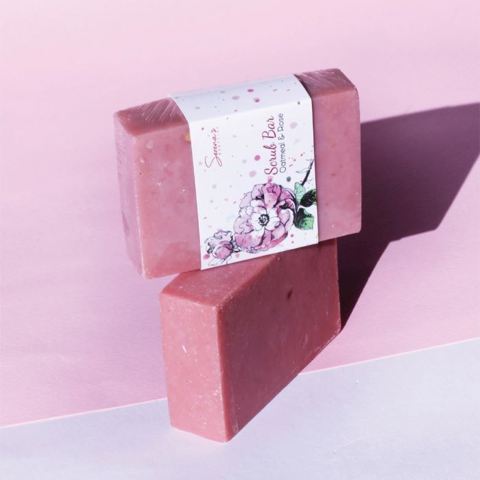 SERENA'S BODYLINE ROSE MUSK BODY SCRUB BAR