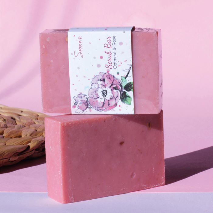SERENA'S BODYLINE ROSE MUSK BODY SCRUB BAR