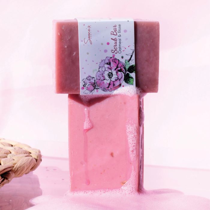 SERENA'S BODYLINE ROSE MUSK BODY SCRUB BAR