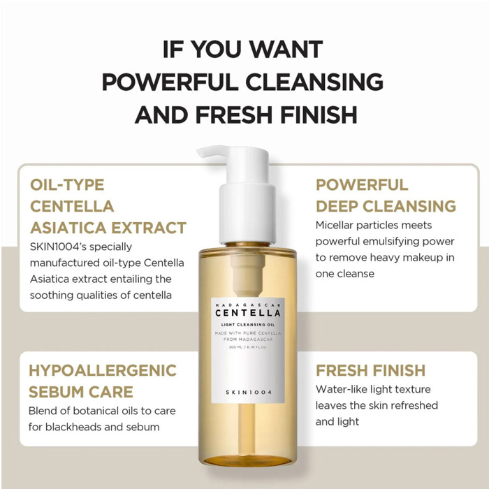 SKIN1004 CENTELLA LIGHT CLEANSING OIL 30ML