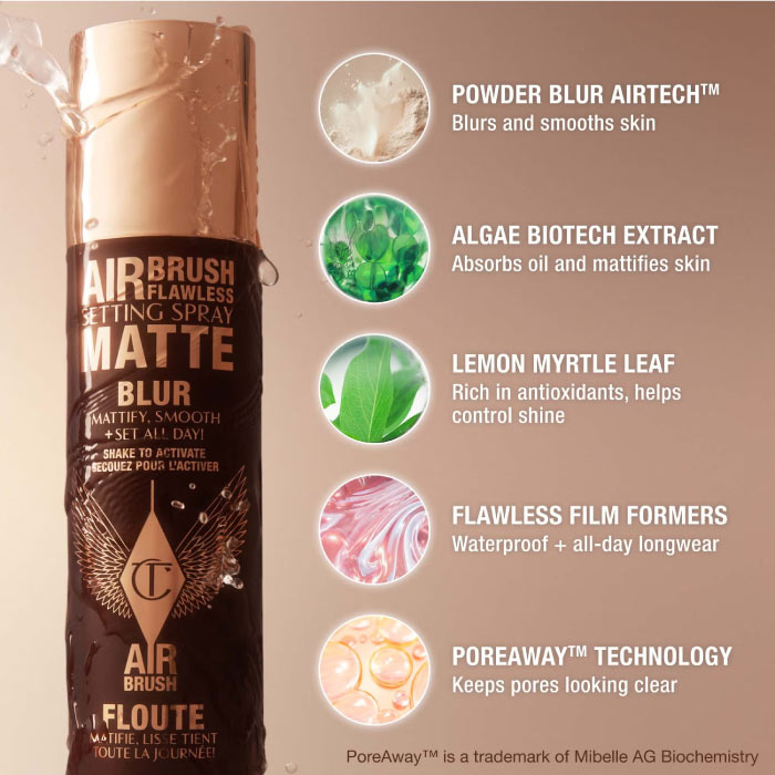 CHARLOTTE TILBURY AIRBRUSH FLAWLESS SETTING SPRAY MATTE 100ML