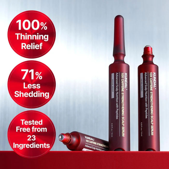 KUNDAL 10X CAFFEINE STRENGTHENING SCALP SERUM 10ML