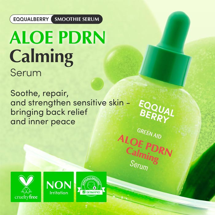 EQQUALBERRY ALOE PDRN CALMING SERUM