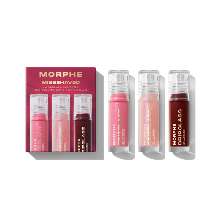 MORPHE MISBEHAVED MINI DRIP GLASS LIP GLOSS TRIO