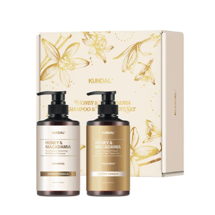 KUNDAL NATURE HAIR CARE HOLIDAY EDITION 300ML - AMBER VANILLA