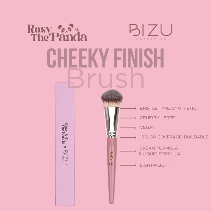 BIZU COSMETICS X ROSY THE PANDA - CHEEKY FINISH BRUSH