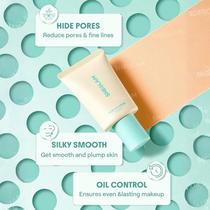 SHEGLAM PORE NO MORE PRIMER PORELESS OIL-CONTROL PRIMER LIGHTWEIGHT