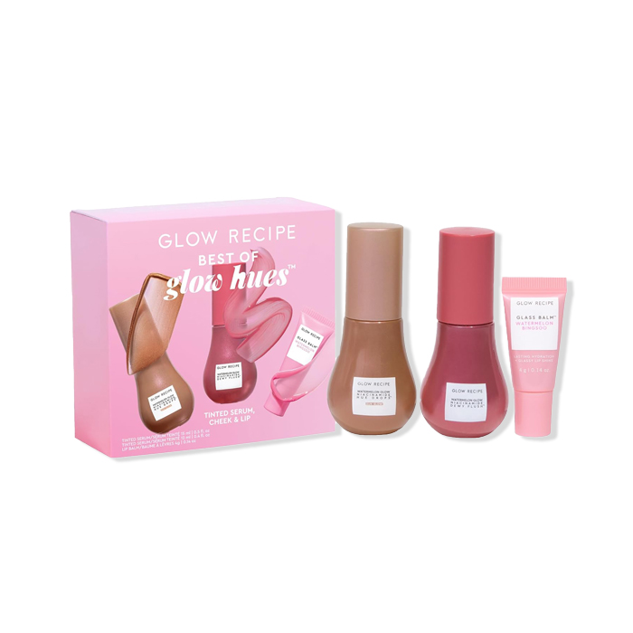 GLOW RECIPE BEST OF GLOW HUES TINTED SERUM,CHEEK & LIP