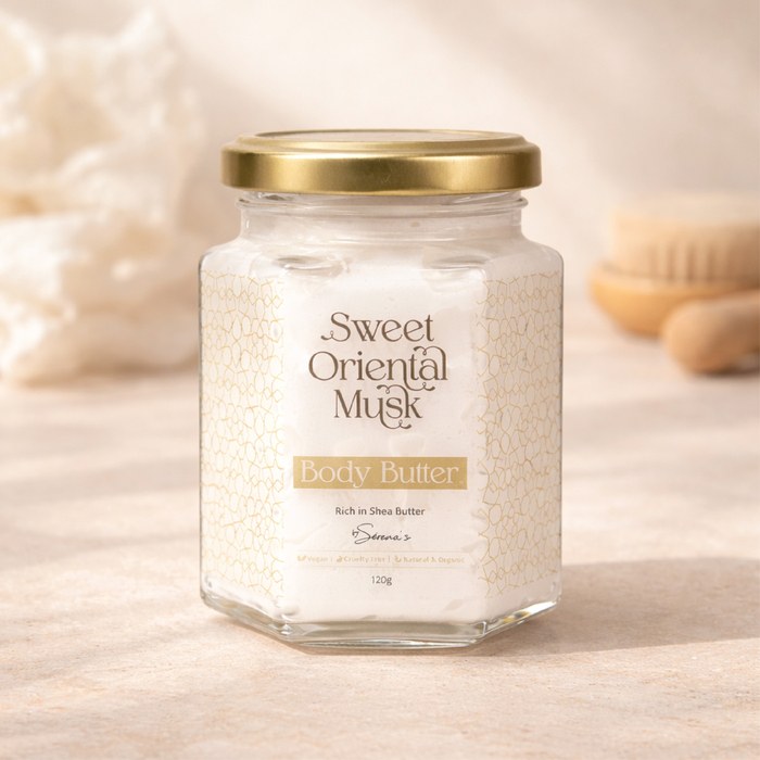 SERENA'S BODYLINE SWEET ORIENTAL MUSK BODY BUTTER JAR