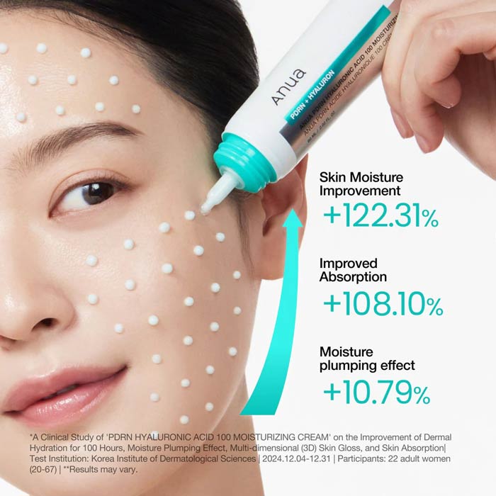 ANUA PDRN HYALORONIC ACID 100 MOISTURIZING CREAM