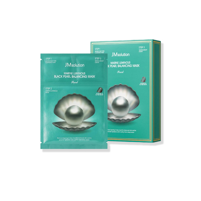 JMSOLUTION MARINE LUMINOUS PEARL MOISTURE MASK SET PLUS