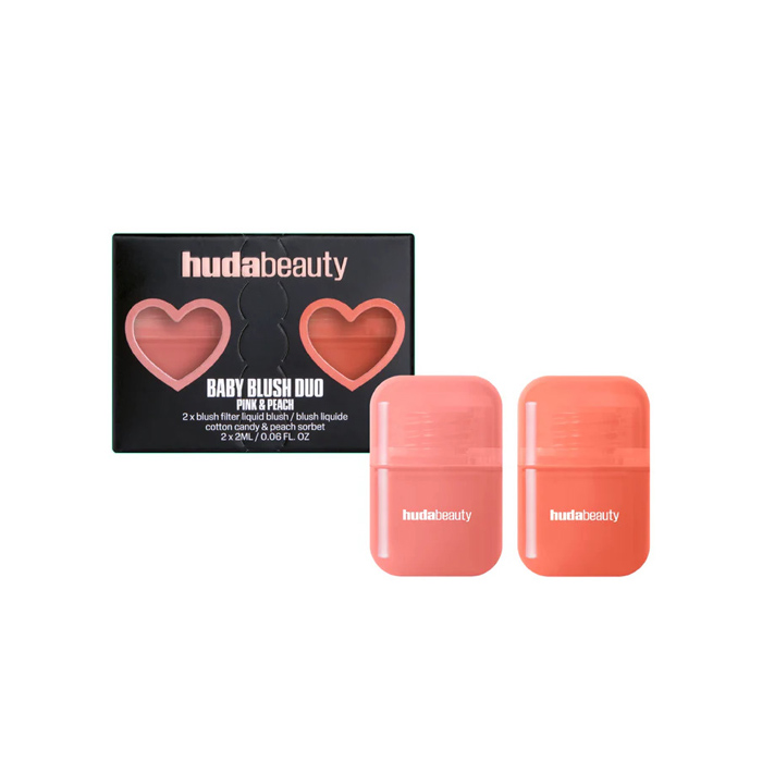 HUDA BEAUTY BABY BLUSH DUO PINK & PEACH