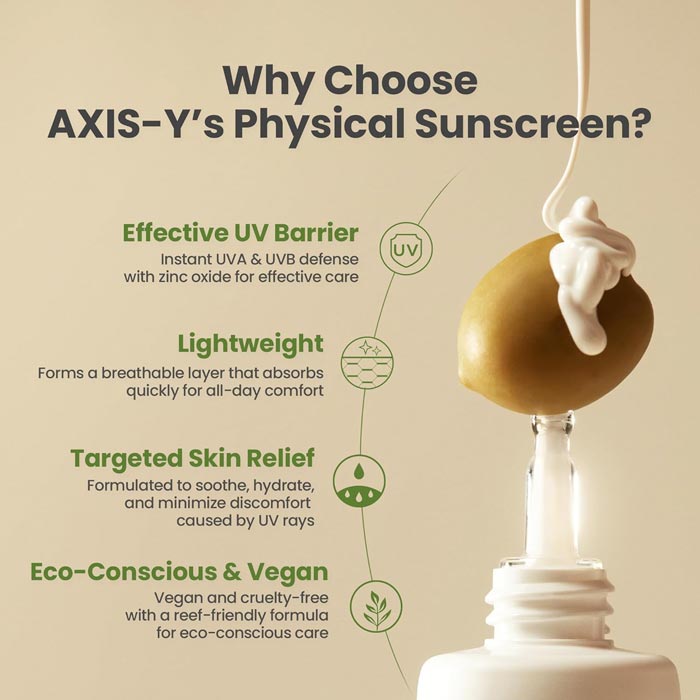 AXIS-Y COMPLETE NO-STRESS PHYSICAL SUNSCREEN (SPF50+/PA++++) 50ML