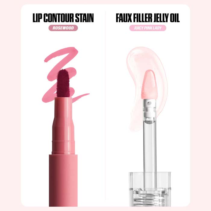 HUDA BEAUTY HABIBTI LIP DUO ROSY PINKS