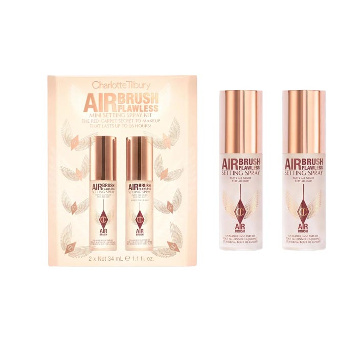 CHARLOTTE TILBURY AIR BRUSH FLAWLESS MINI SETTING SPRAY KIT