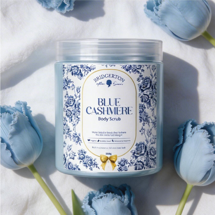 SERENA'S BODYLINE BRIDGERTON BLUE CASHMERE BODY SCRUB
