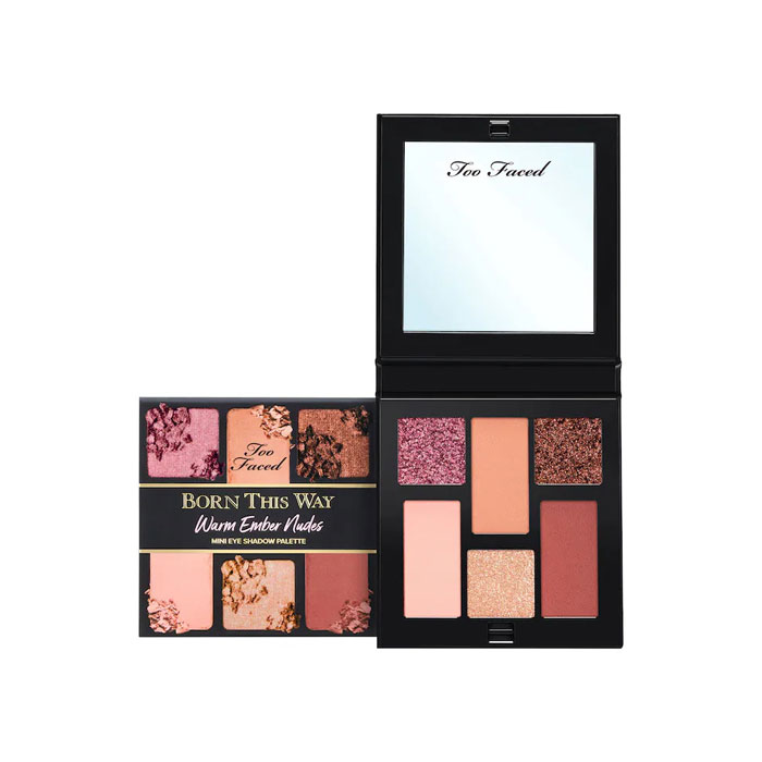 TOO FACED BORN THIS WAY NATURAL NUDES MINI EYESHADOW PALETTE WARM EMBER NUDES