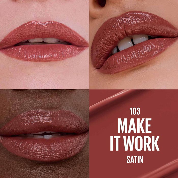 MAYBELLINE MOISTURIZING SERUM LIPSTICK SATIN